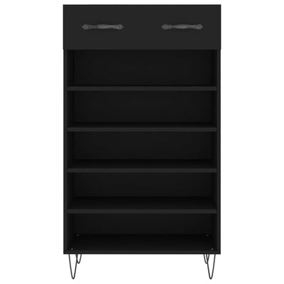 Musta kenkäkaappi Cherish 60x35x105cm (puinen)