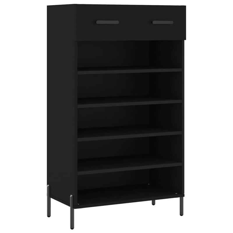 Musta kenkäkaappi Misza 60x35x105cm (puinen)