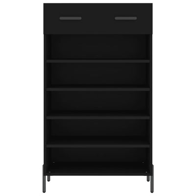 Kenkäkaappi musta 60x35x105 cm tekninen puu