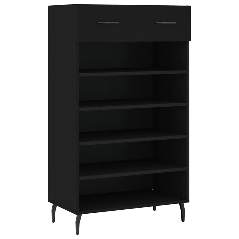 Musta kenkäkaappi Zagorca 60x35x105cm (puinen)