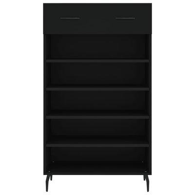 Kenkäkaappi musta 60x35x105 cm tekninen puu