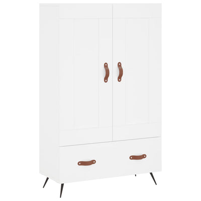Kaappi valkoinen 69,5x31x115 cm tekninen puu