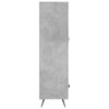 Kaappi betoninharmaa 69,5x31x115 cm tekninen puu