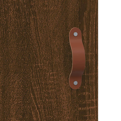 Kaappi ruskea tammi 69,5x31x115 cm tekninen puu
