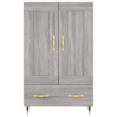Kaappi harmaa Sonoma 69,5x31x115 cm tekninen puu