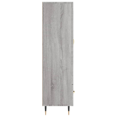 Kaappi harmaa Sonoma 69,5x31x115 cm tekninen puu