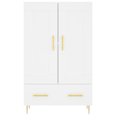 Kaappi valkoinen 69,5x31x115 cm tekninen puu