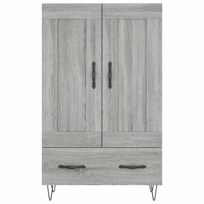 Kaappi harmaa Sonoma 69,5x31x115 cm tekninen puu
