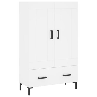 Kaappi valkoinen 69,5x31x115 cm tekninen puu