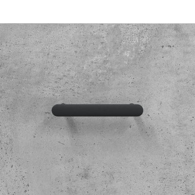 Kaappi betoninharmaa 69,5x31x115 cm tekninen puu