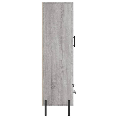 Kaappi harmaa Sonoma 69,5x31x115 cm tekninen puu