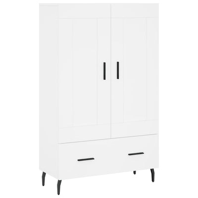 Kaappi valkoinen 69,5x31x115 cm tekninen puu