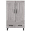 Kaappi harmaa Sonoma 69,5x31x115 cm tekninen puu