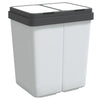 Tuplaroskakori valkoinen 2x25 l