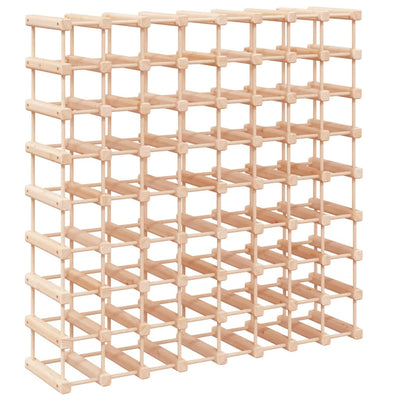 Viinipulloteline 72 pullolle 90,5x23x90,5 cm täysi mänty