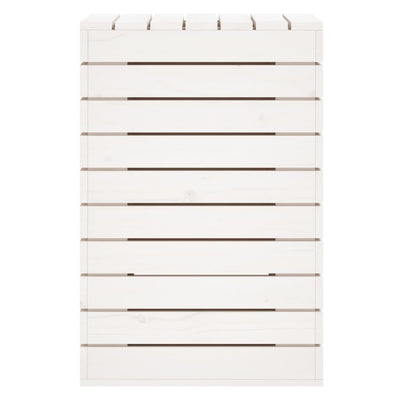 Pyykkikori valkoinen 44x44x66 cm täysi mänty