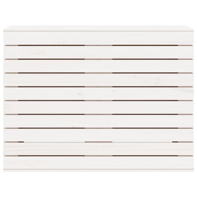 Pyykkikori valkoinen 88,5x44x66 cm täysi mänty