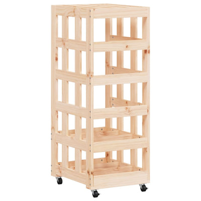 Klapiteline pyörillä 40x49x110 cm täysi mänty