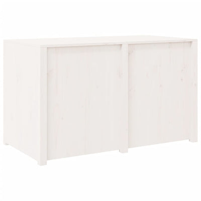 Ulkokeittiökaappi valkoinen 106x55x64 cm täysi mänty