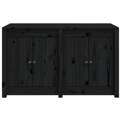 Ulkokeittiökaappi musta 106x55x64 cm täysi mänty
