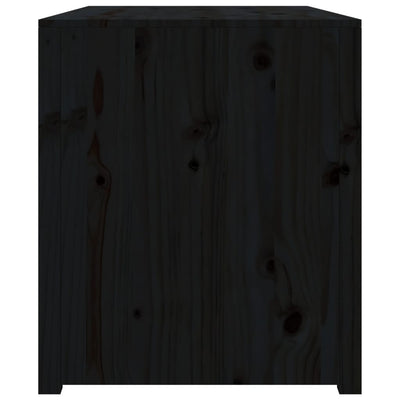 Ulkokeittiökaappi musta 106x55x64 cm täysi mänty
