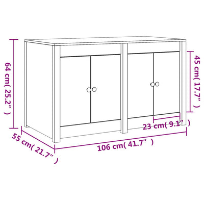 Ulkokeittiökaappi 106x55x64 cm täysi douglaskuusi