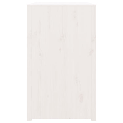 Ulkokeittiökaappi valkoinen 106x55x92 cm täysi mänty