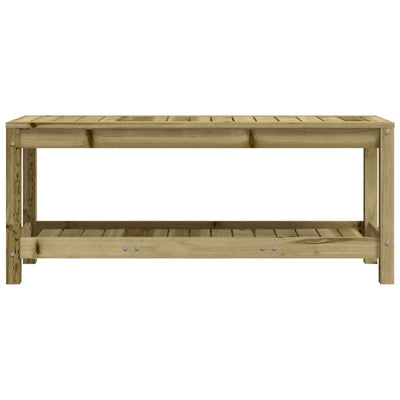 Puutarhapenkki 108x35x45 cm kyllästetty täysi mänty