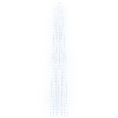 Joulukuusen LED-valot kylmä valkoinen 375 cm