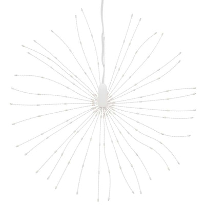 Lämmin valkoinen starburst jouluvalot Porfira 17cm (140 led-valoa 4 kpl)