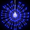 Starburst jouluvalot 140 LED-valoa 4 kpl sininen 17 cm