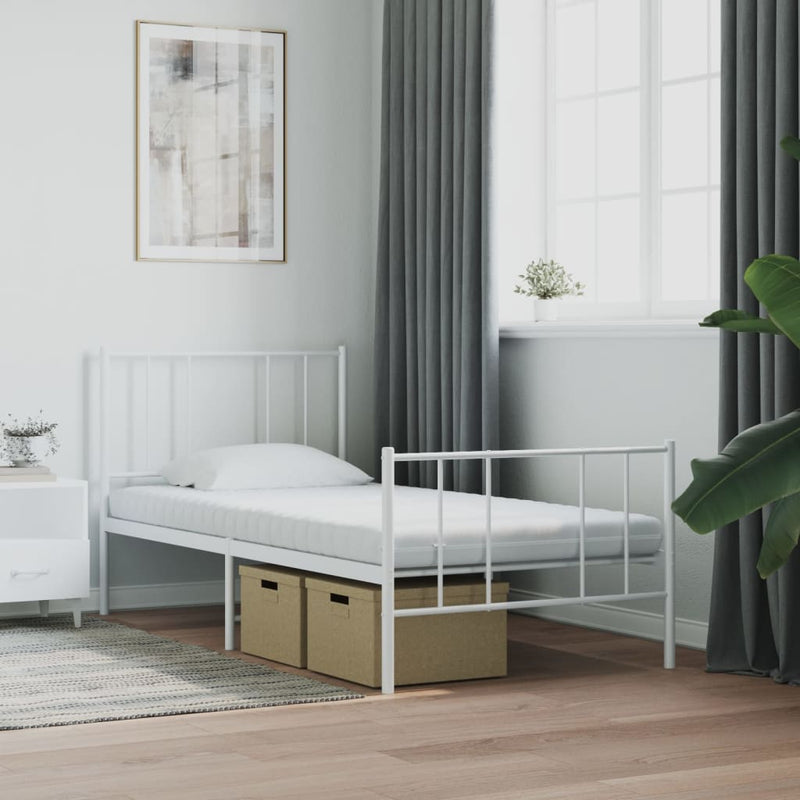 Valkoinen vaahtomuovipatja Verlie 90x190cm (7-aluetta kovuus 20 ild)