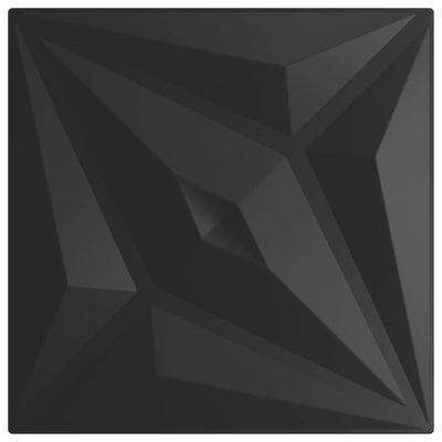 Musta seinäpaneelit Clemens 50x50cm (48 kpl eps 12 m² tähti)