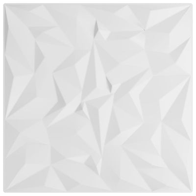 Valkoinen seinäpaneelit Clemens 50x50cm (24 kpl xps 6 m² ametisti)