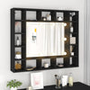 LED-peilikaappi musta 91x15x76,5 cm
