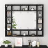 LED-peilikaappi musta 91x15x76,5 cm