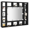 LED-peilikaappi musta 91x15x76,5 cm