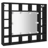 LED-peilikaappi musta 91x15x76,5 cm