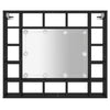 LED-peilikaappi musta 91x15x76,5 cm