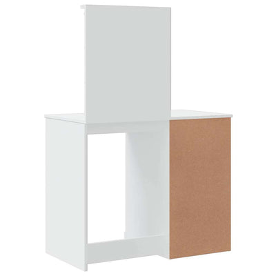 Valkoinen peilipöytä led-valoilla Crisitna 90x42x132,5cm