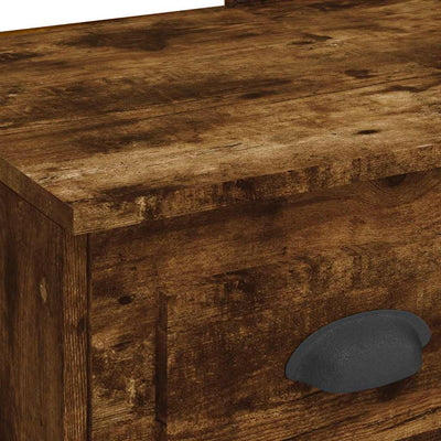 Savutammi peilipöytä led-valoilla Crisitna 90x42x132,5cm