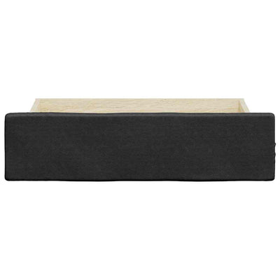 Musta sängyn vetolaatikot Visinanca (2 kpl puinen ja keinonahka)