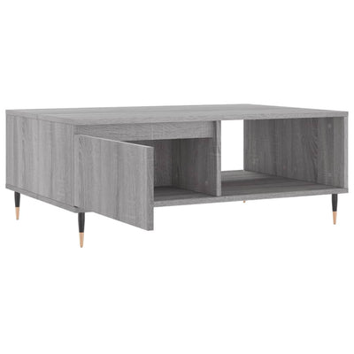 Sohvapöytä harmaa Sonoma 90x60x35 cm tekninen puu