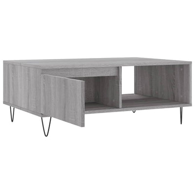 Sohvapöytä harmaa Sonoma 90x60x35 cm tekninen puu