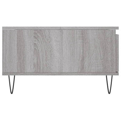 Sohvapöytä harmaa Sonoma 90x60x35 cm tekninen puu