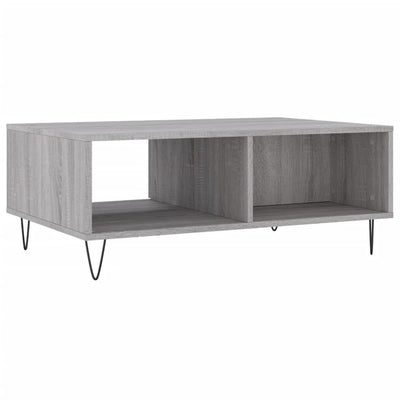 Sohvapöytä harmaa Sonoma 90x60x35 cm tekninen puu