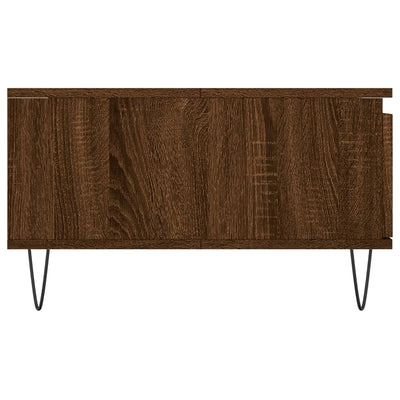 Sohvapöytä ruskea tammi 90x60x35 cm tekninen puu
