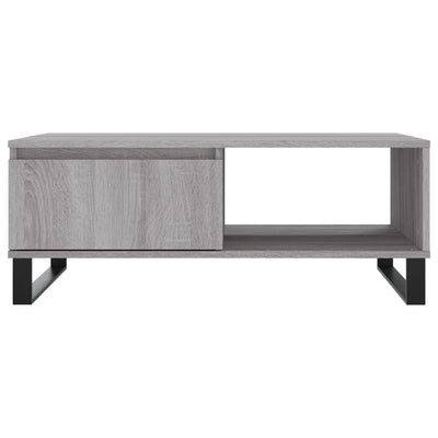 Sohvapöytä harmaa Sonoma 90x60x35 cm tekninen puu