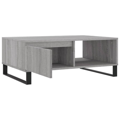 Sohvapöytä harmaa Sonoma 90x60x35 cm tekninen puu