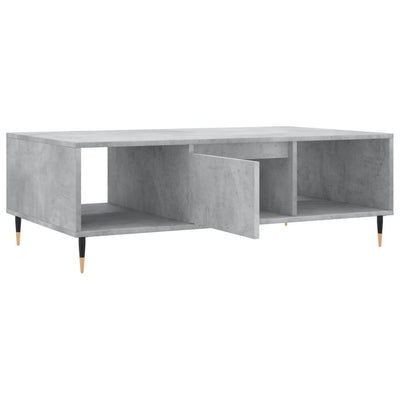 Sohvapöytä betoninharmaa 104x60x35 cm tekninen puu